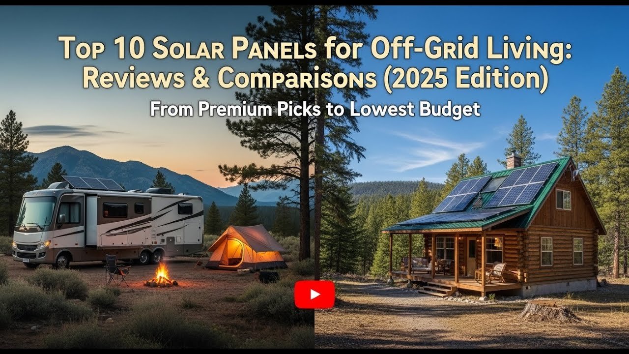 Top 10 Solar Panels for Off-Grid Living: Reviews & Comparisons (2025 Edition) premium to cheapest