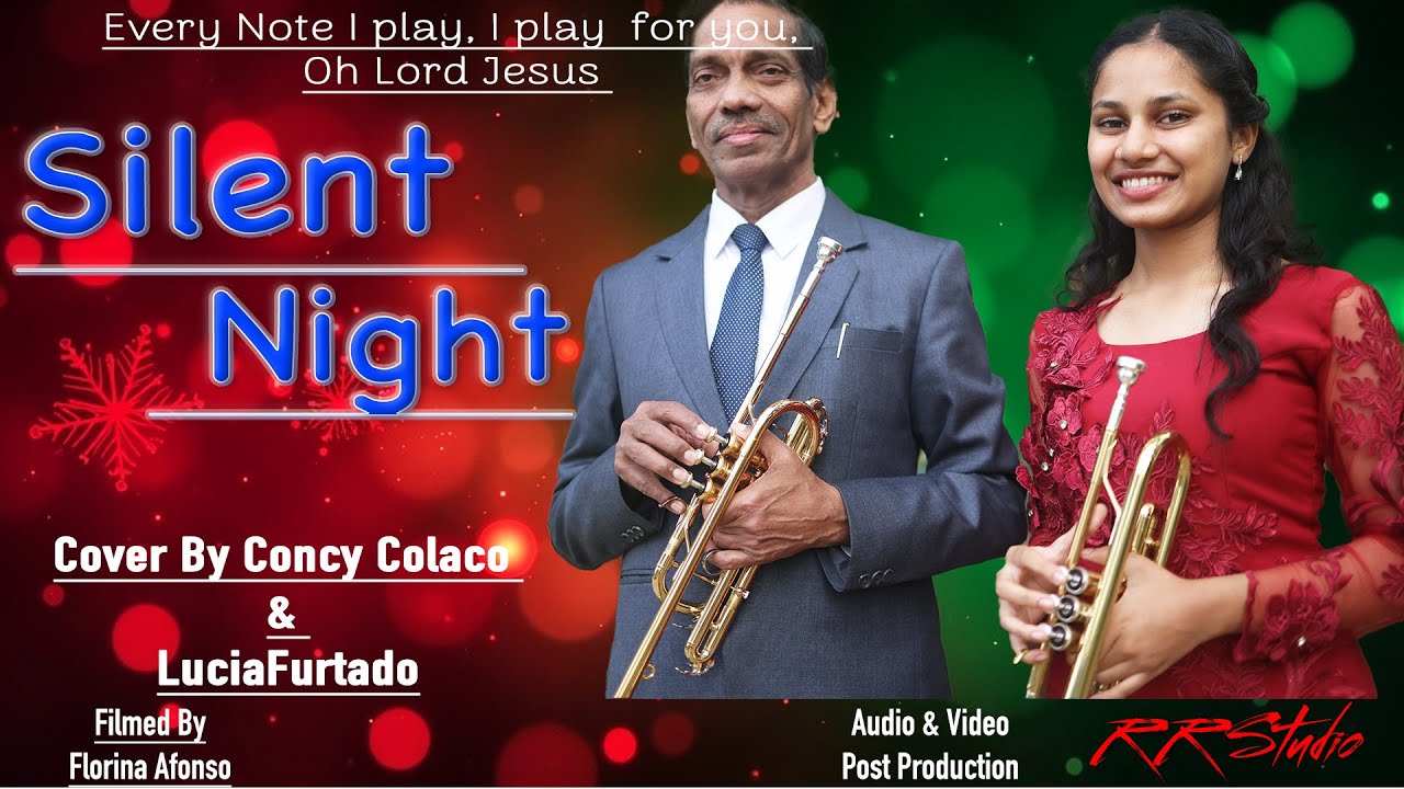Trumpet Cover || Silent Night || Concy Colaco || Lucia Furtado