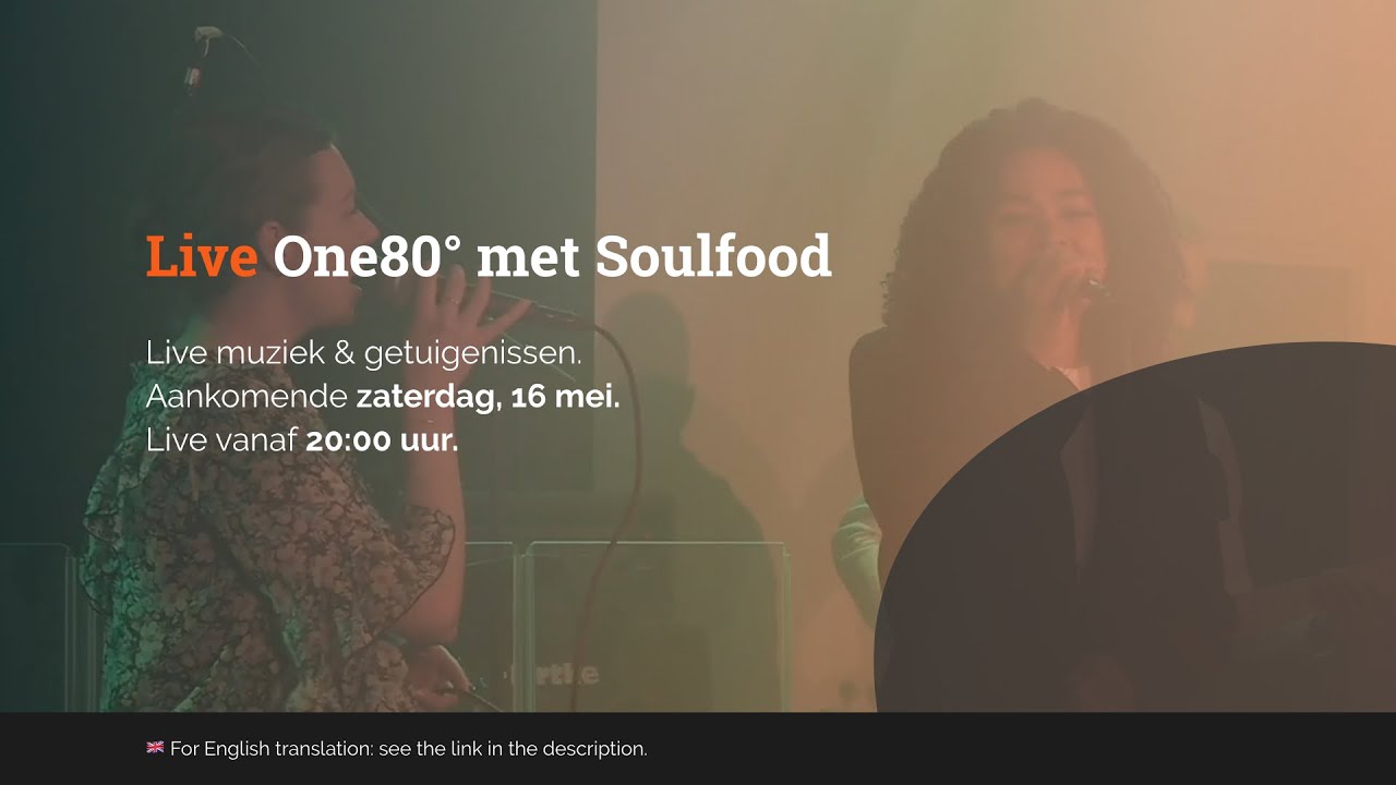 Live One80° met Soulfood: Zaterdag 6 maart 2021