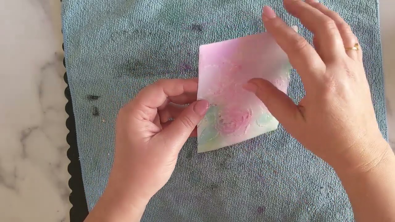 Embossing folders,  Alcohol Ink and Velum.  Come craft with me!