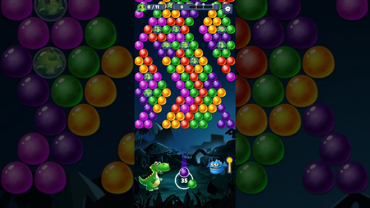 Bubble shooter Game Primitive de bolinhas coloridas