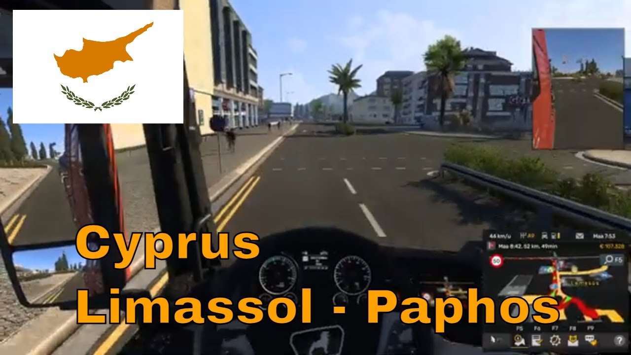 Euro Truck Simulator 2 Кипр Лимассол - Пафос Промоды 2.72