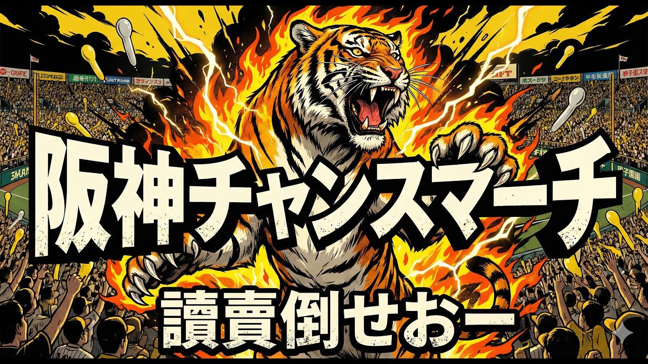 【聞き流し】阪神チャンスマーチ#応援歌 #阪神タイガース
