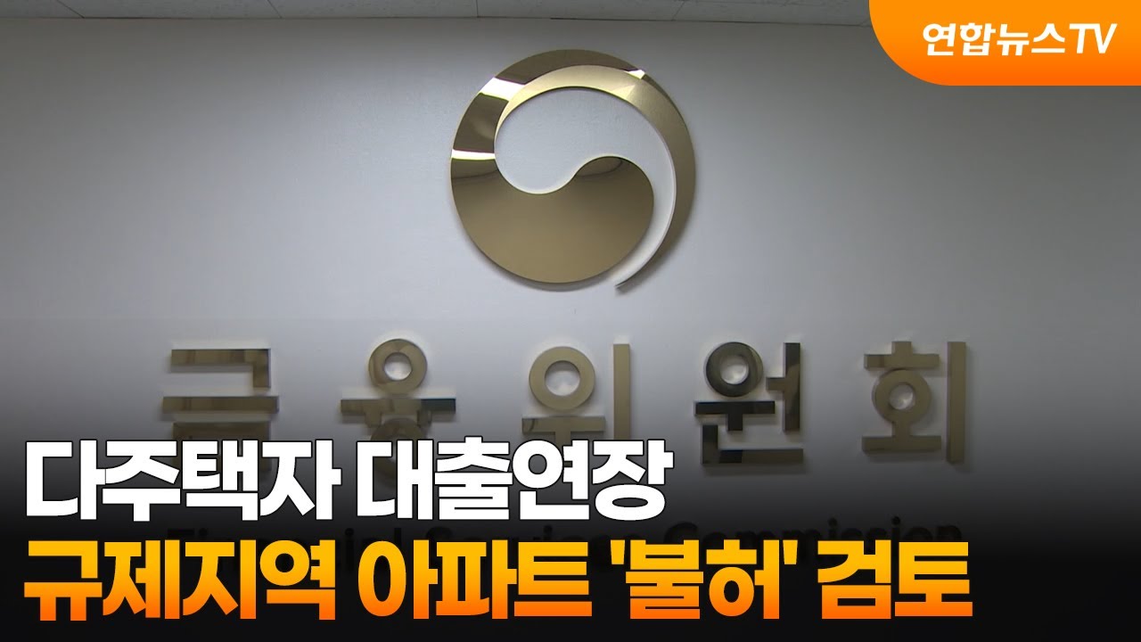 다주택자 대출연장, 규제지역 아파트 '불허' 검토 / 연합뉴스TV (YonhapnewsTV)