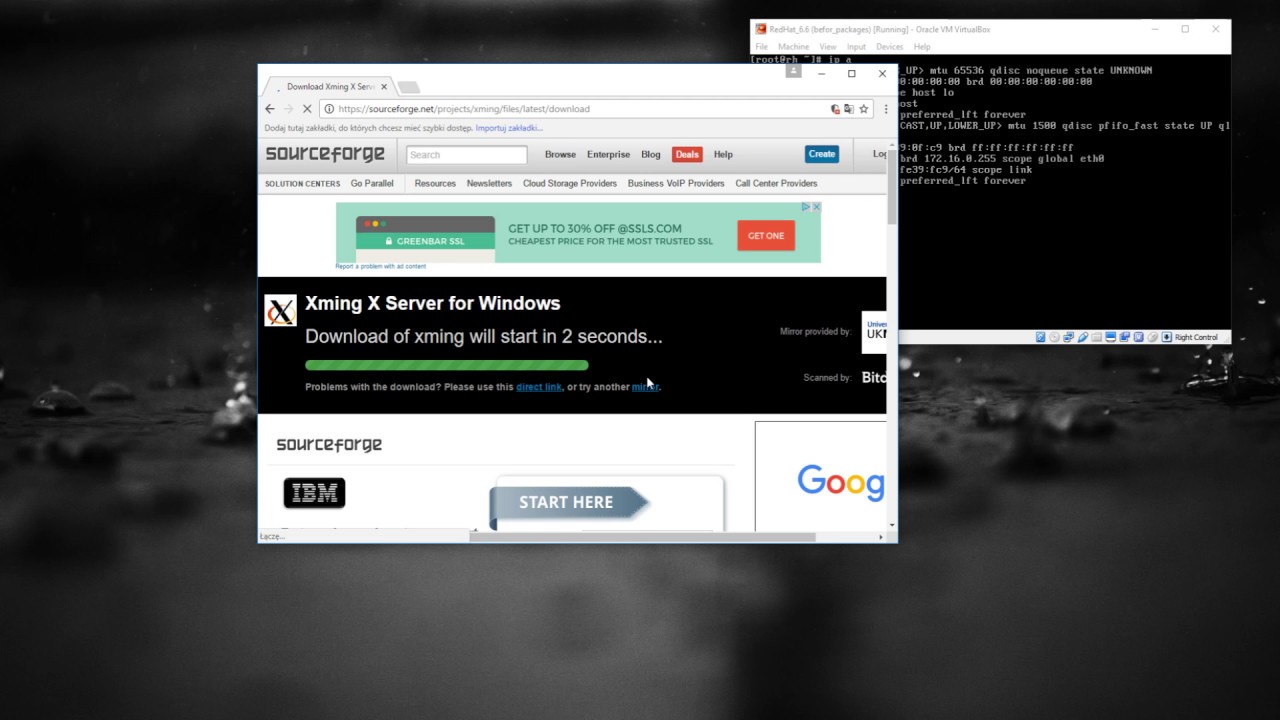 How to configure Xming