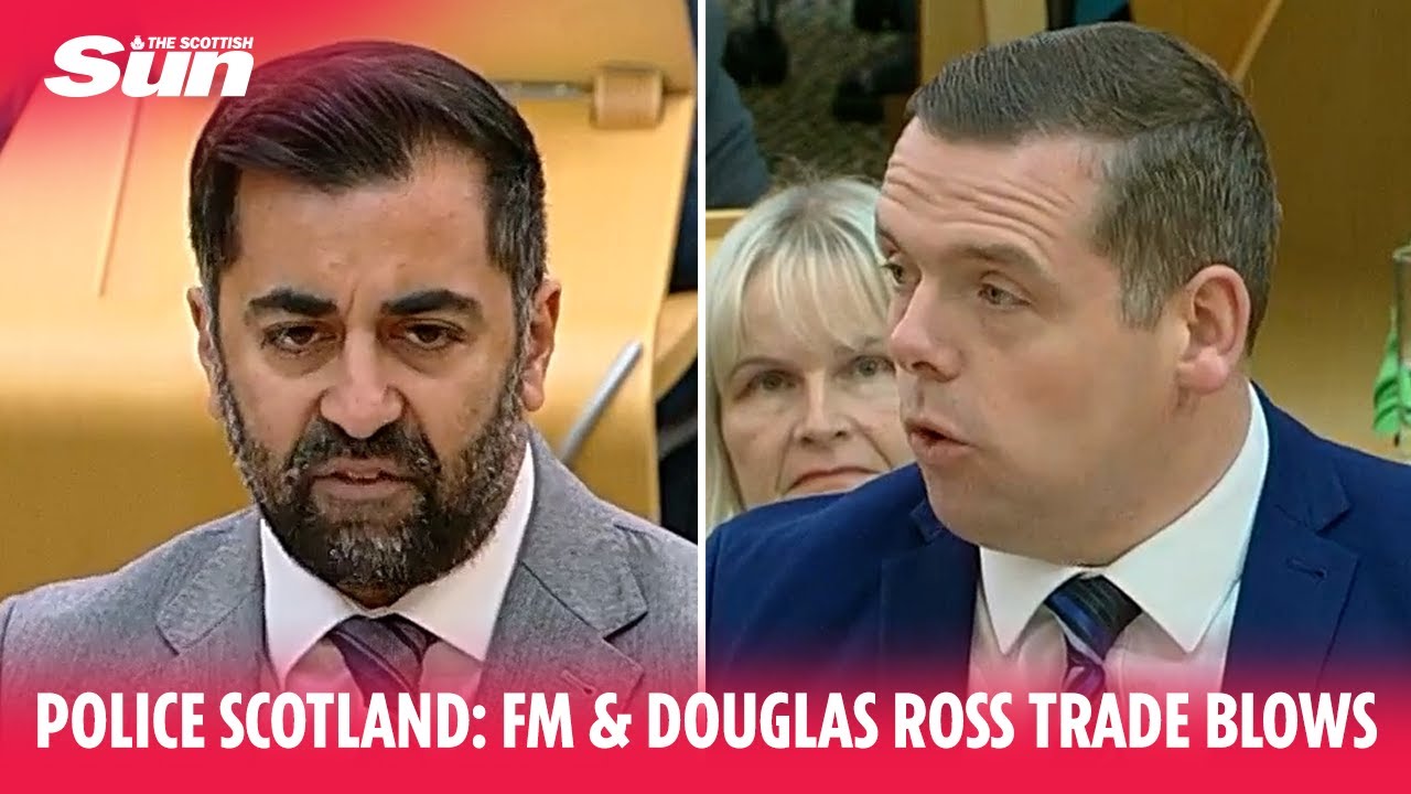 Humza Yousaf & Douglas Ross trade blows over Police Scotland