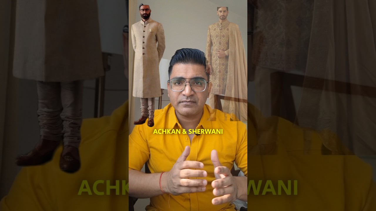 Achkan v/s Sherwani - the Difference ‼️