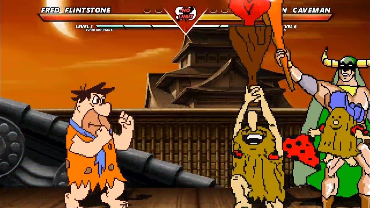 FRED FLINTSTONE vs CAPTAIN CAVEMAN - Epic fight❗🔥