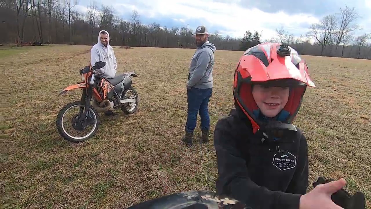 Riding my klx 110rl