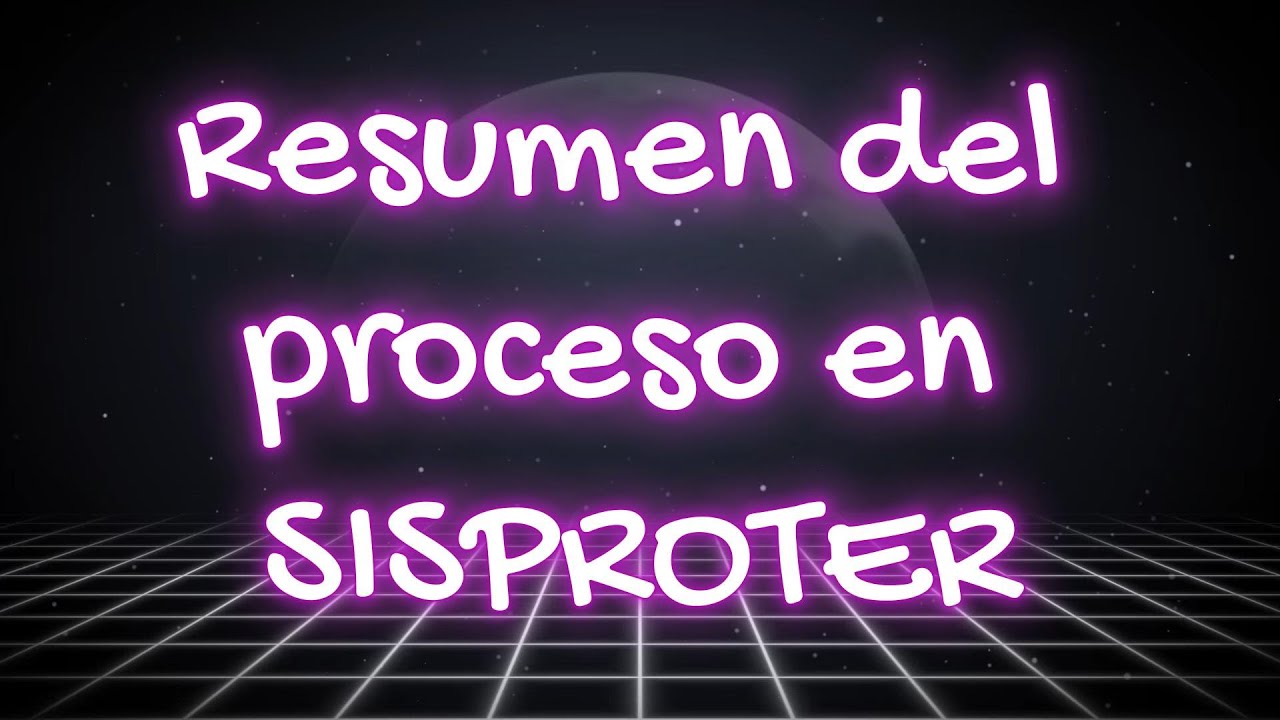 CAPITULO 11. RESUMEN DEL PROCESO DE OBRAS EN SISPROTER
