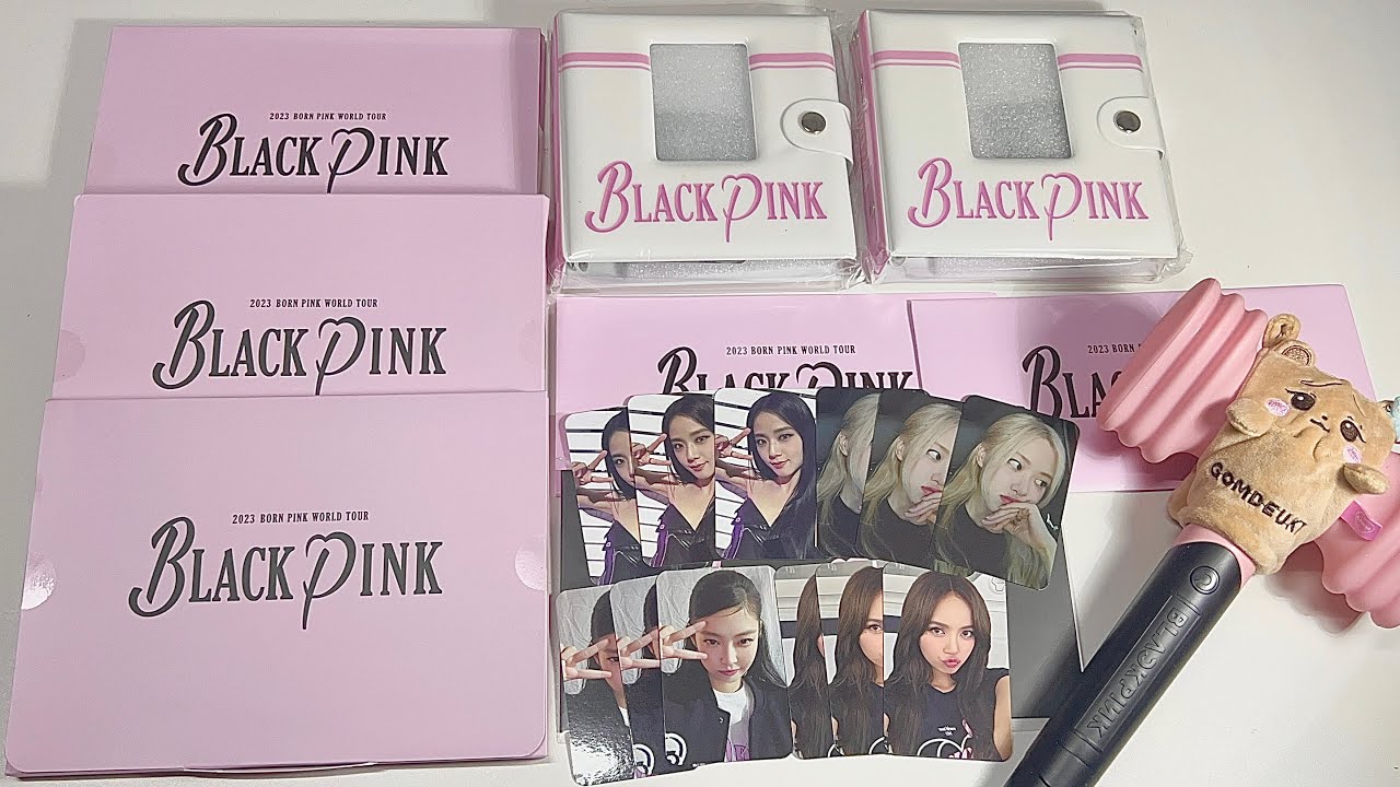 Unboxing BORN PINK FINALE IN SEOUL MERCH MD | photo package, film sticker photocard set etc