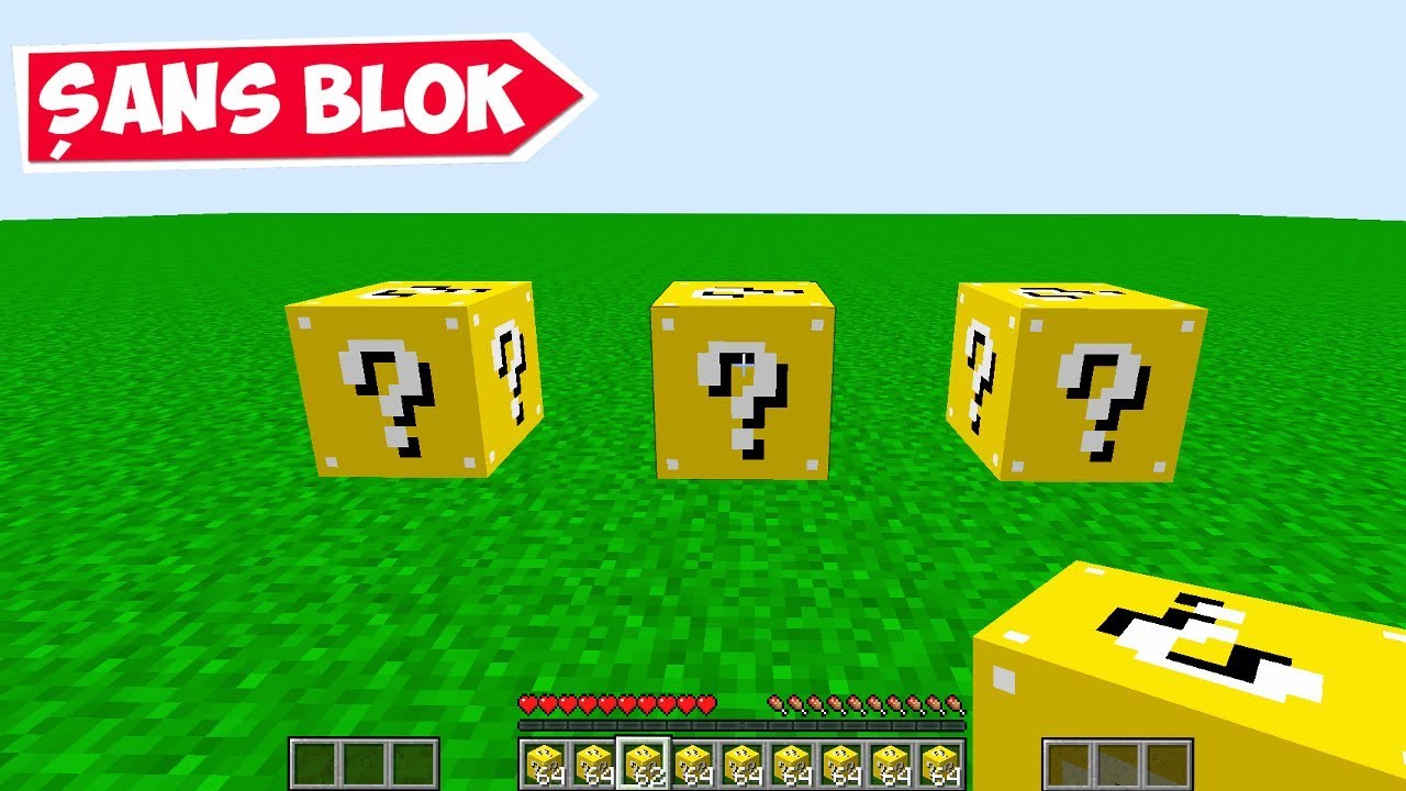 SINIRSIZ ŞANS BLOĞU YAPTIK !! 😱 Minecraft