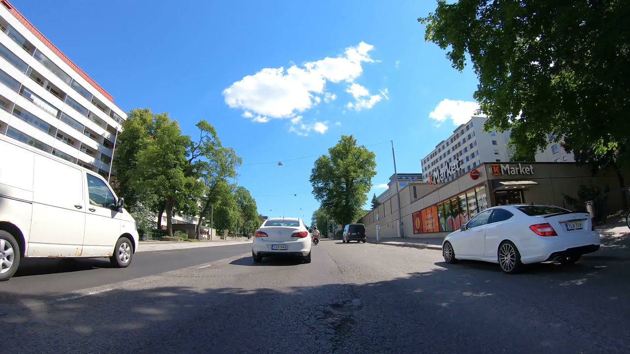 Driving in Finland Raisio -Turku