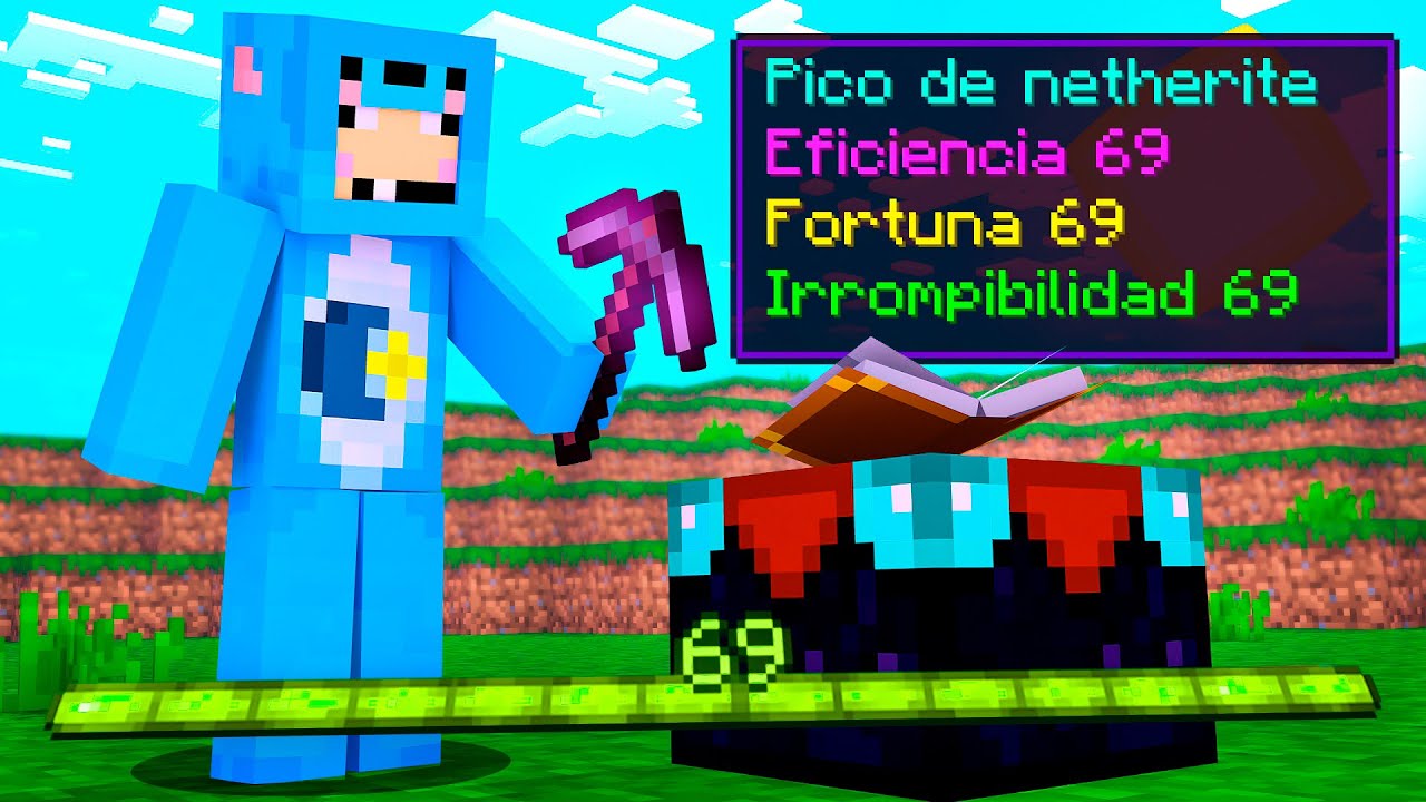 MINECRAFT, pero los NIVELES de EXPERIENCIA ENCANTAN mis HERRAMIENTAS
