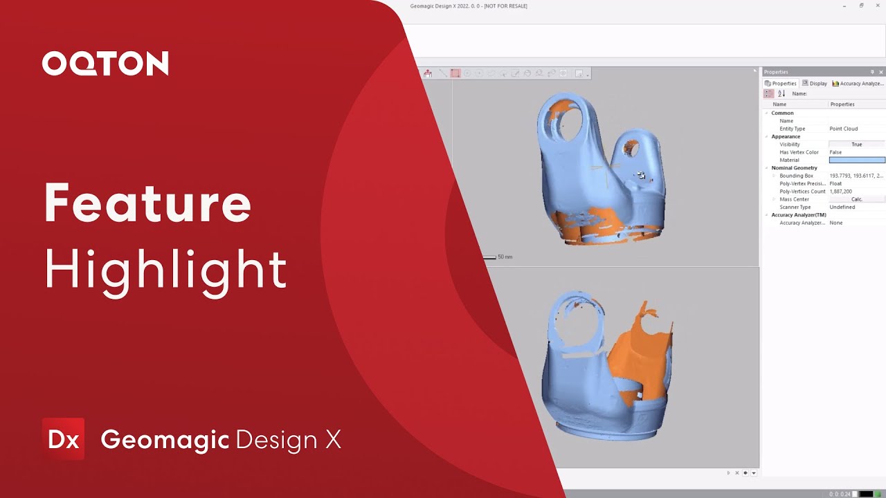 Process Mesh & Point Cloud Data of Any Size with Geomagic Design X - Feature Highlight
