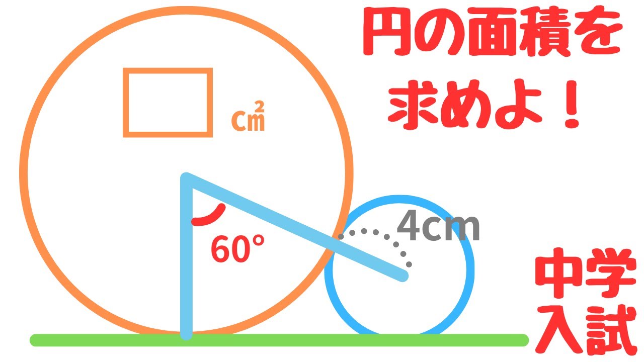 【中学受験算数】2つの円が出てくる図形問題｜開成中学入試問題 2013年度 解説授業