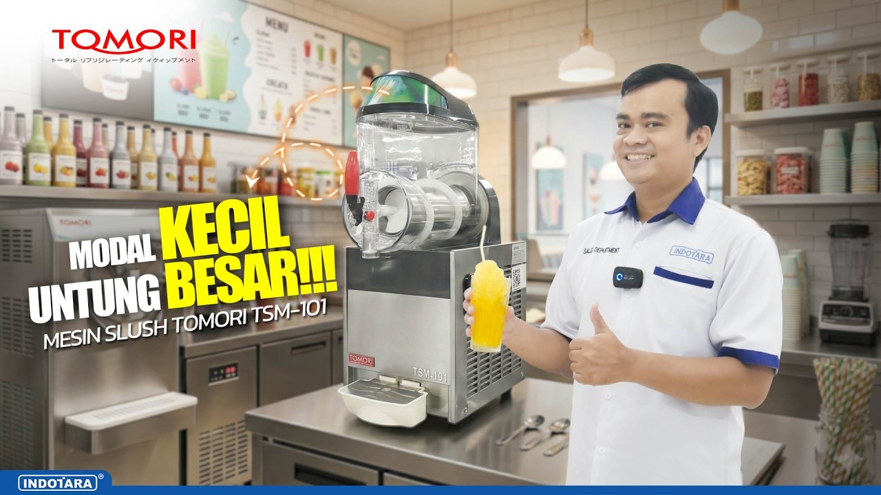 REVIEW TOMORI SLUSH MACHINE 1 TANK TSM-101 | BIKIN JUALAN SLUSH MAKIN UNTUNG