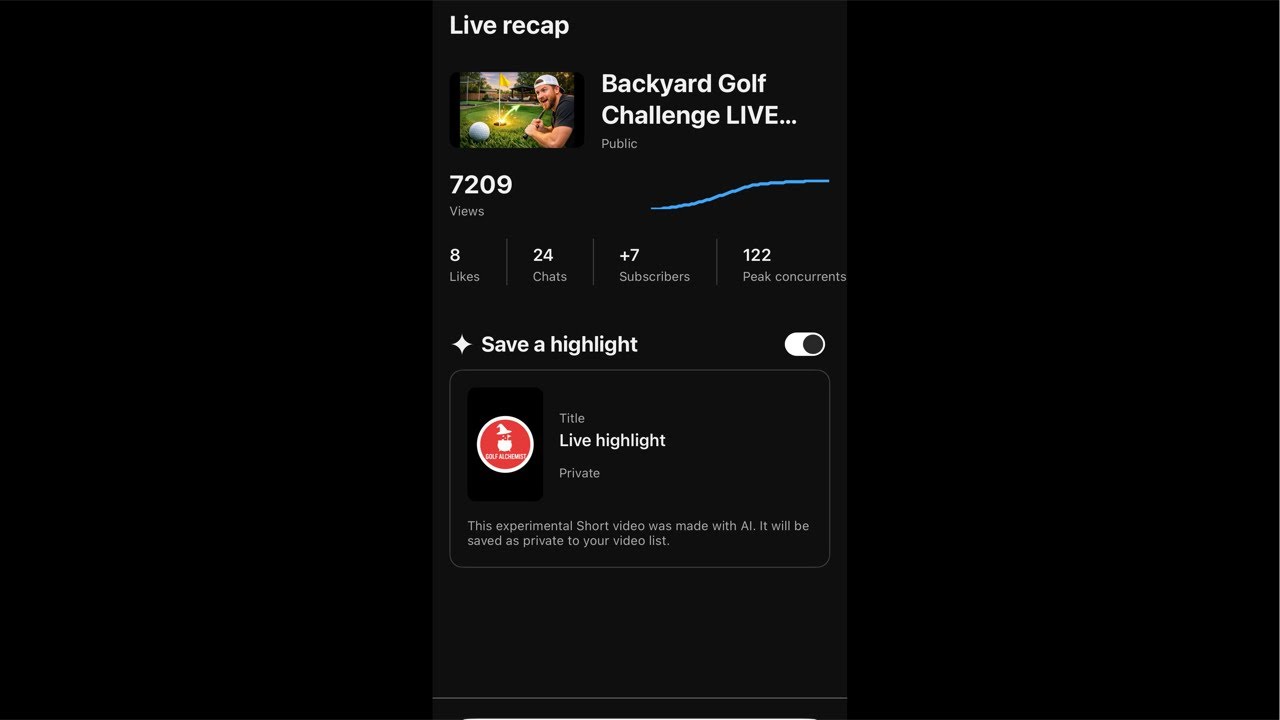 Live Golf Hole In one Challenge no stopping until I get one!!!. - @GolfAlchemist #Live #Golf #nature