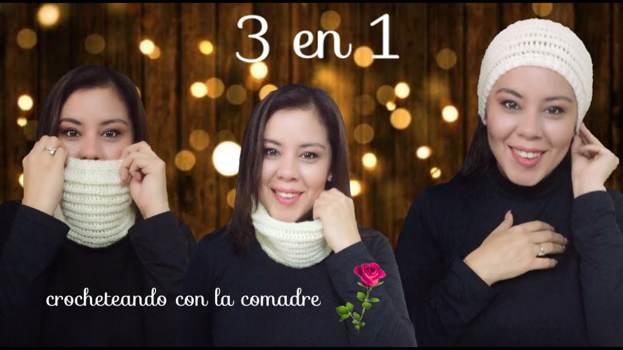 🤩🥰Como hacer el famoso cuello-diadema de TIK TOK FACIL Y RAPIDO 2hrs crocheteando con la comadre