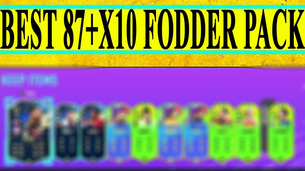 MY BEST 87+X10 FODDER PACK😁😁..... FIFA 21!!!