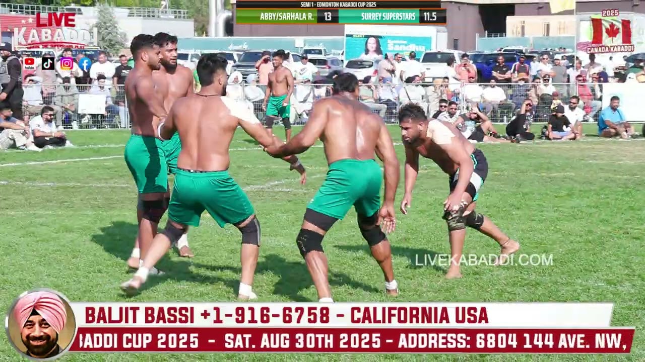 Semi 1 - Edmonton Kabaddi Cup 2025 - Canada Kabaddi
