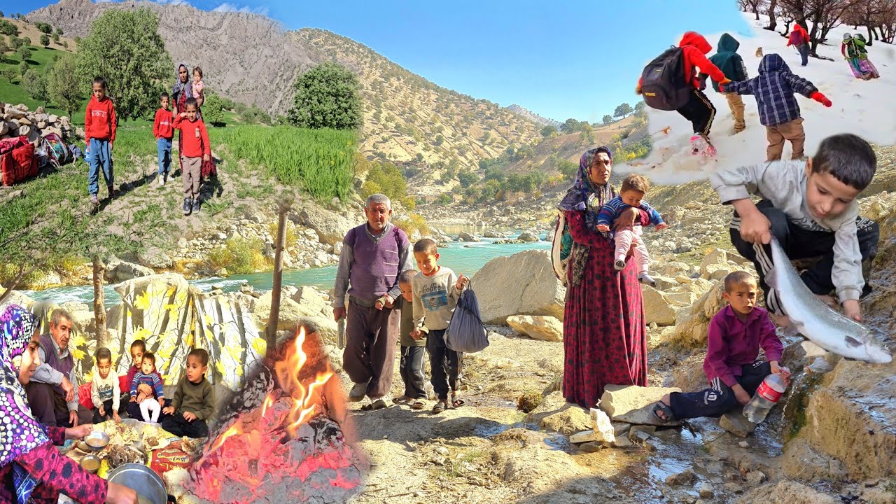 Nomadic Family Journey in Rain & Snow | River Camp Move & Mountain Life | BALROZ