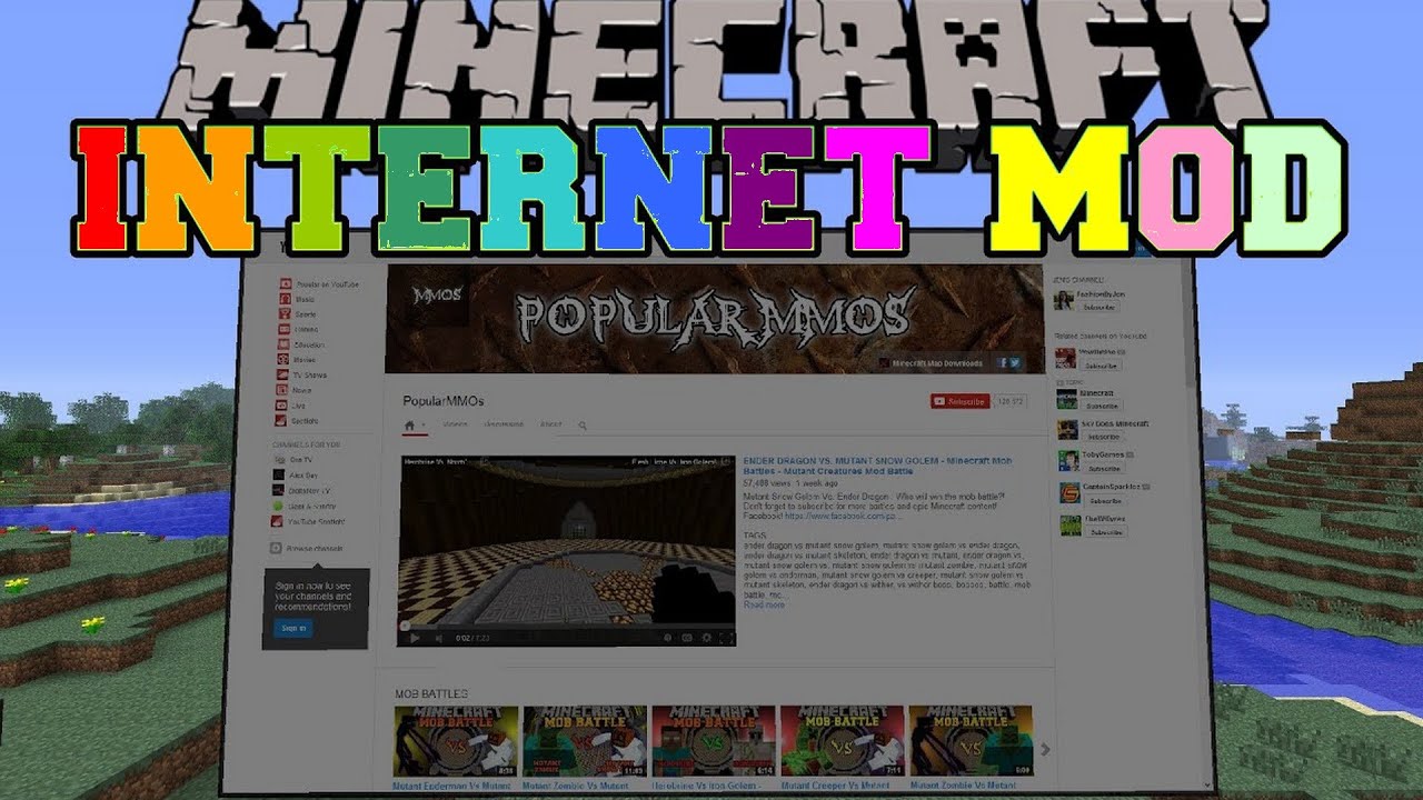 Web display Minecraft Mod Download Tutorial +  Showcase!