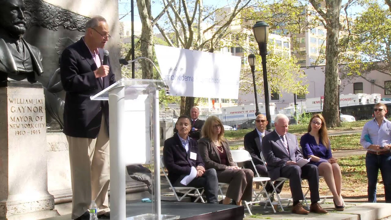 Charles Schumer - LE&RN Walk for Lymphedema & Lymphatic Diseases 2014