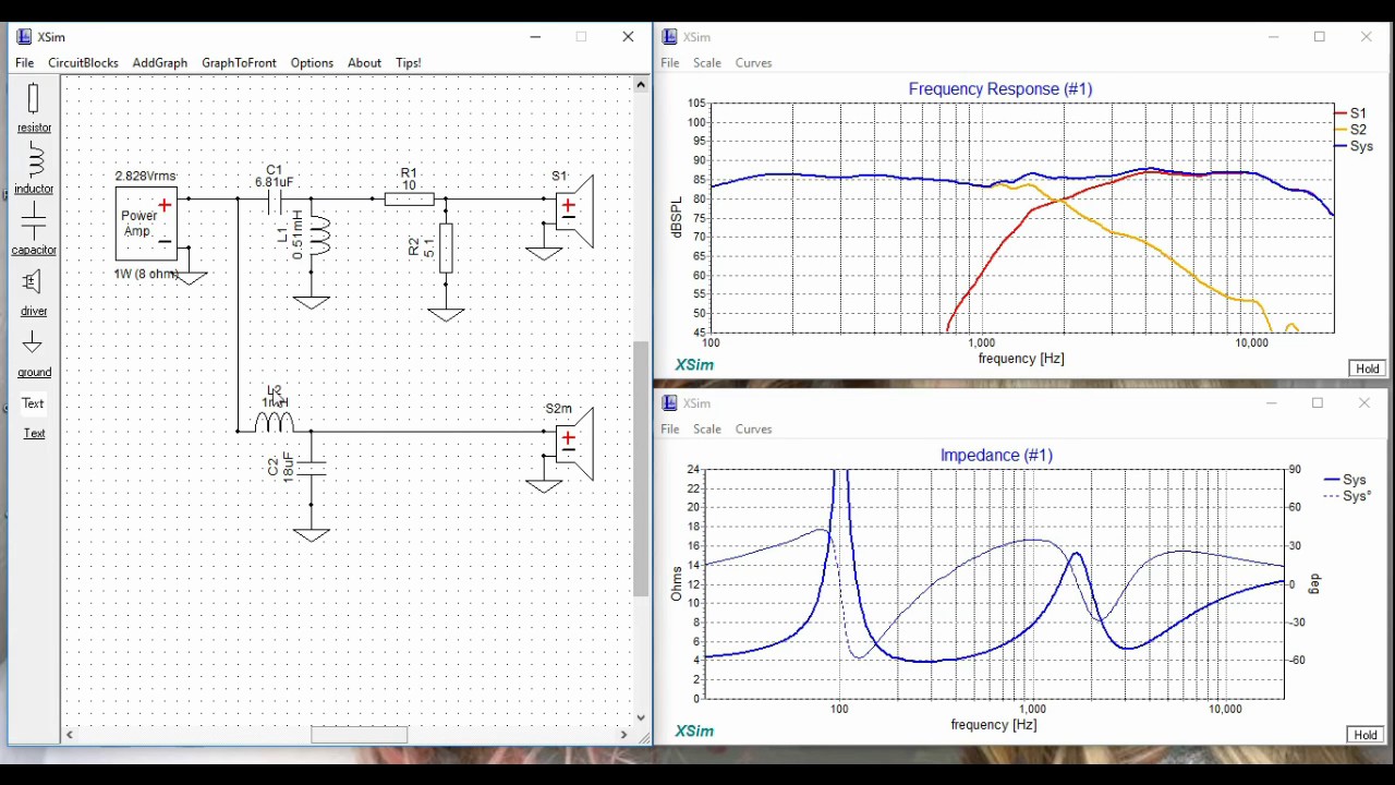 Crossover Design Software Xsim Tutorial for HiFi Speakers