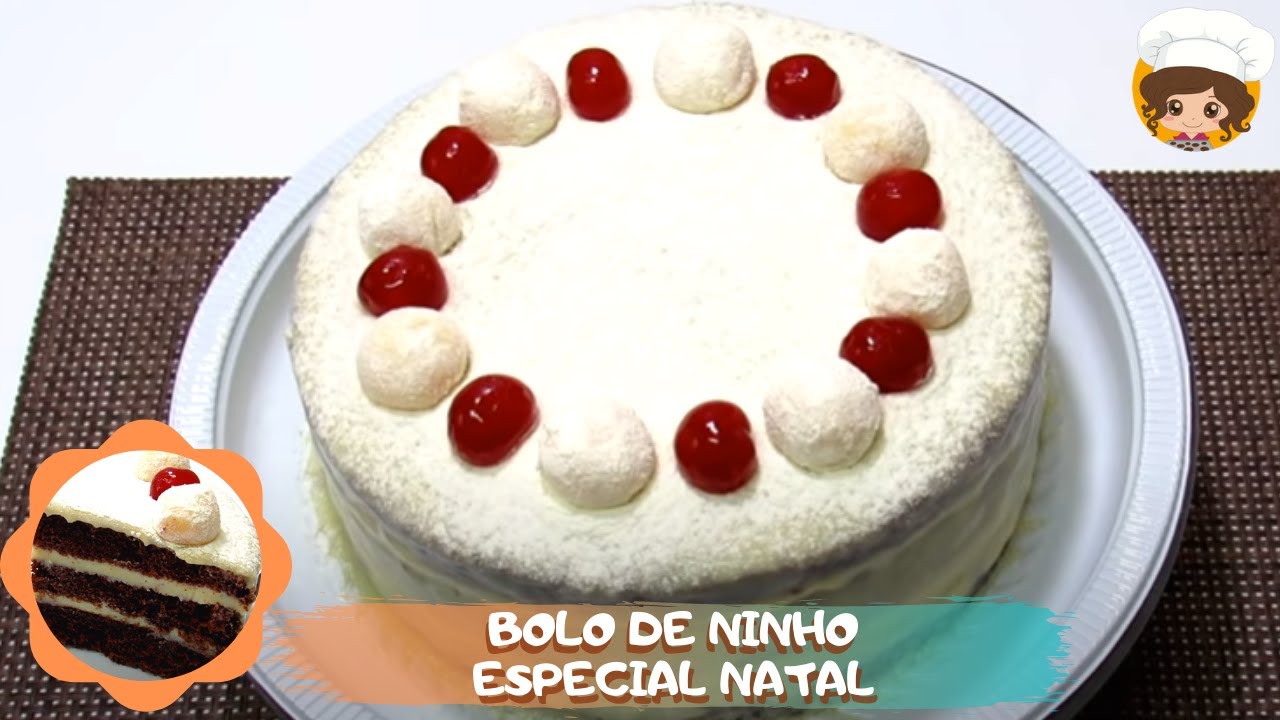 BOLO DE CHOCOLATE DE FESTA (ESPECIAL NATAL) - MIL DELÍCIAS NA COZINHA