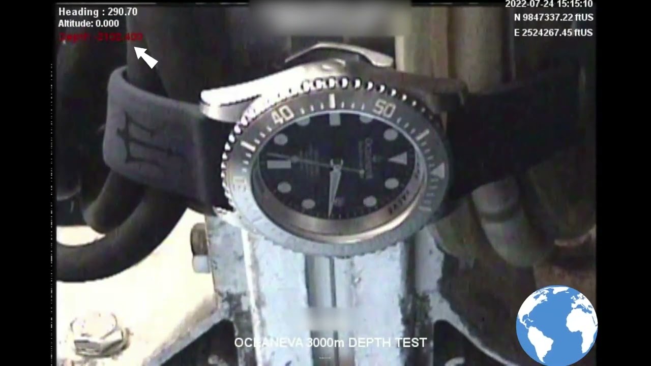 Oceaneva Deep dive 3000m test