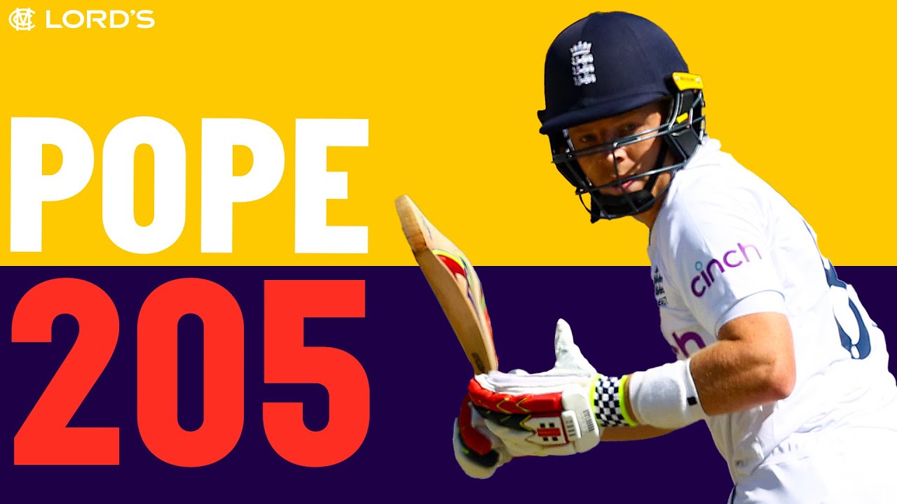 💥 Fastest Double Hundred Scored In England | Ollie Pope Hits Stunning 205 off 208 Balls