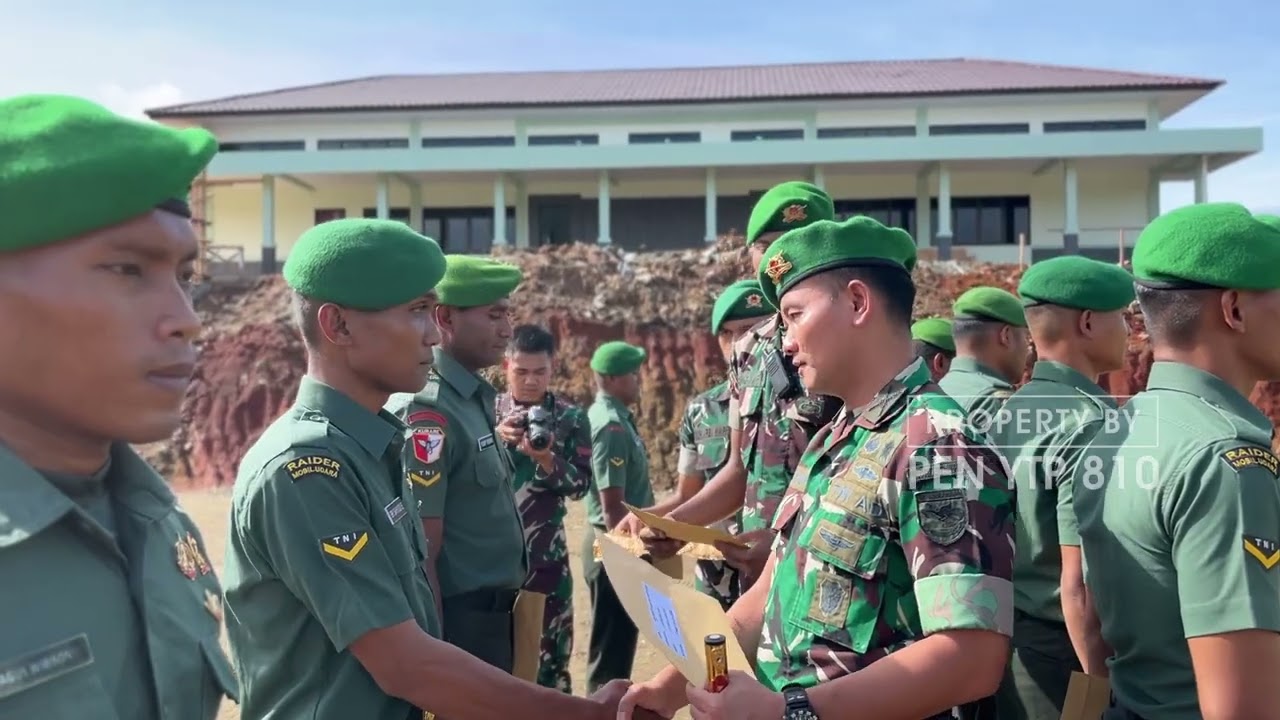 UPACARA TRADISI KOPRAPOT PINDAH SATUAN PRAJURIT YONIF TP 810/BEM