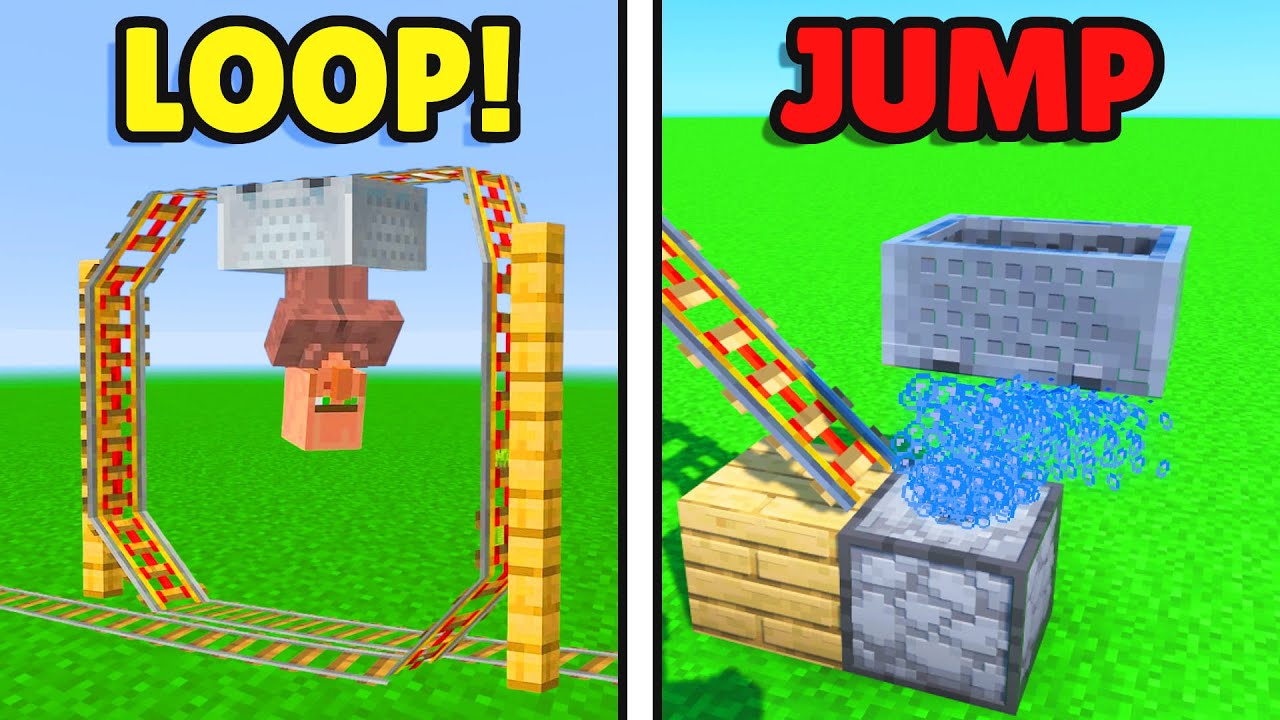 15+ Roller Coaster Hacks That Will Make You a Minecraft Pro!