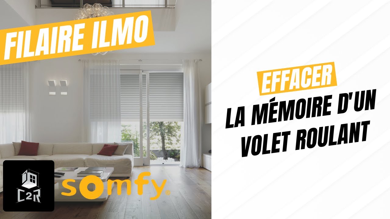 Comment réinitialiser un volet roulant filaire ILMO SOMFY ? 🔌