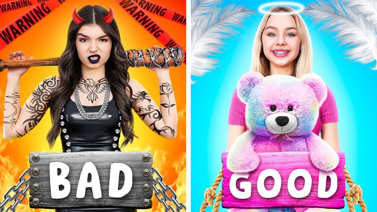 Good Student vs Bad Student | Soft vs E-Sister in One School