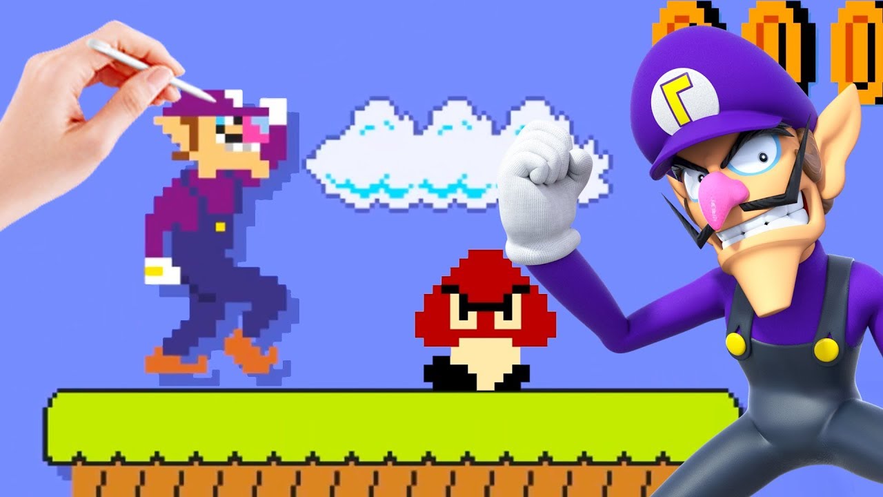 Playable Waluigi In Super Mario Maker 2