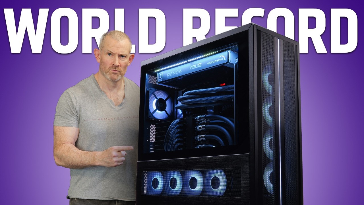 This PC has 7 GPUs! Breaking World Records with the 8PACK Supernova MK3 PC 💪