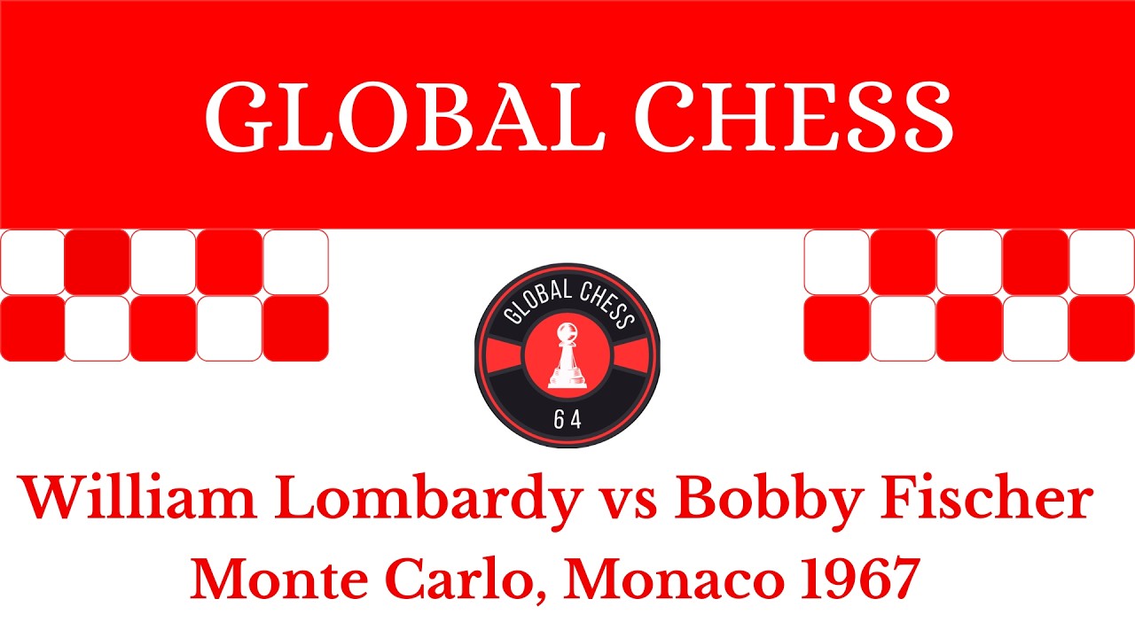 William Lombardy vs Bobby Fischer. Monte Carlo, Monaco 1967