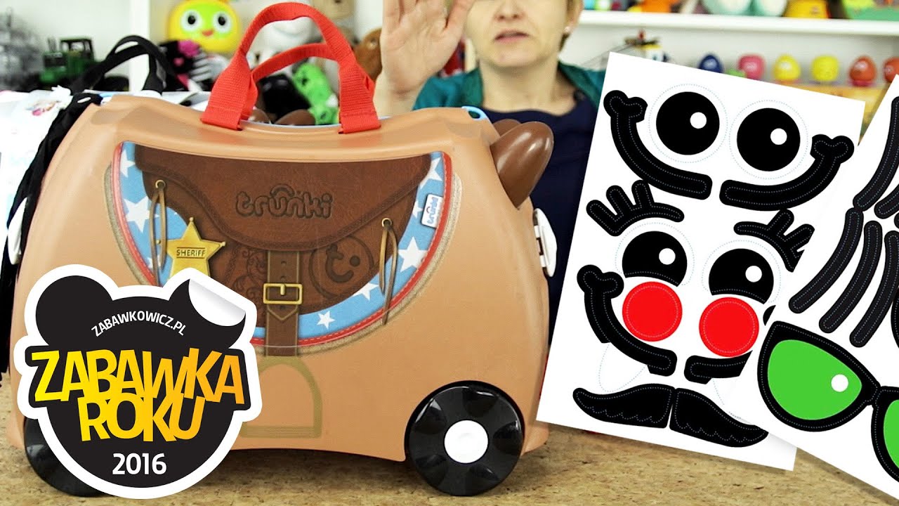 Trunki, Naklejki na jeżdżące walizeczki