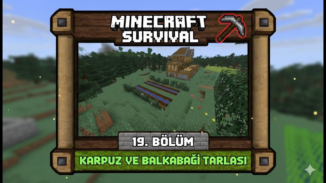 | Tarla Ve köylü Yerleri | Minecraft Survival 19