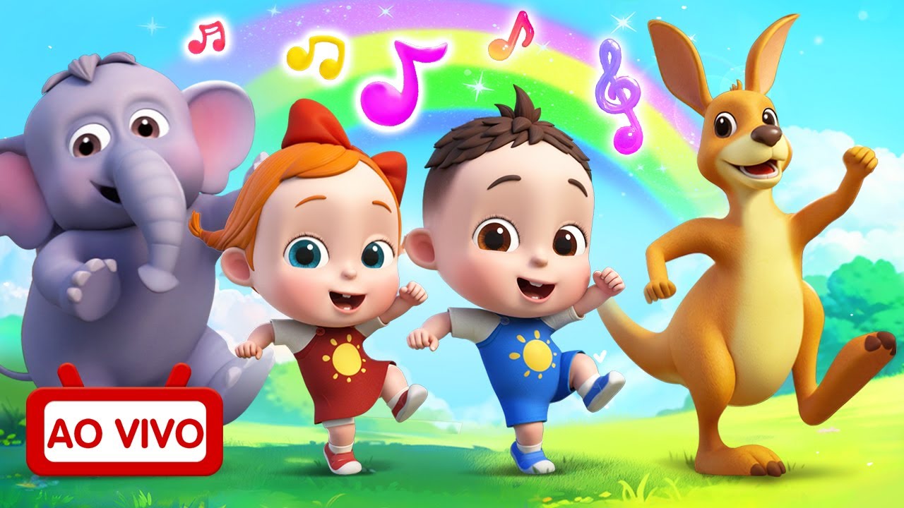 AO VIVO 🔴  Vamos Dançar com os Animais |  Cante com Lia e ChaCha | LiaChaCha em Português