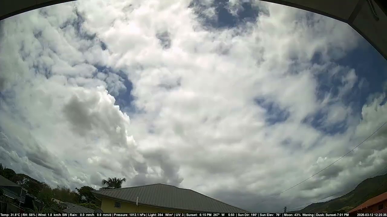 Sky Timelapse - March 12, 2026 - East Trinidad