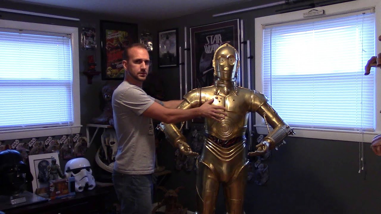 Star Wars Life Size R2D2 From Gentle Giant & Fan Made C3PO Plus Autographs!!