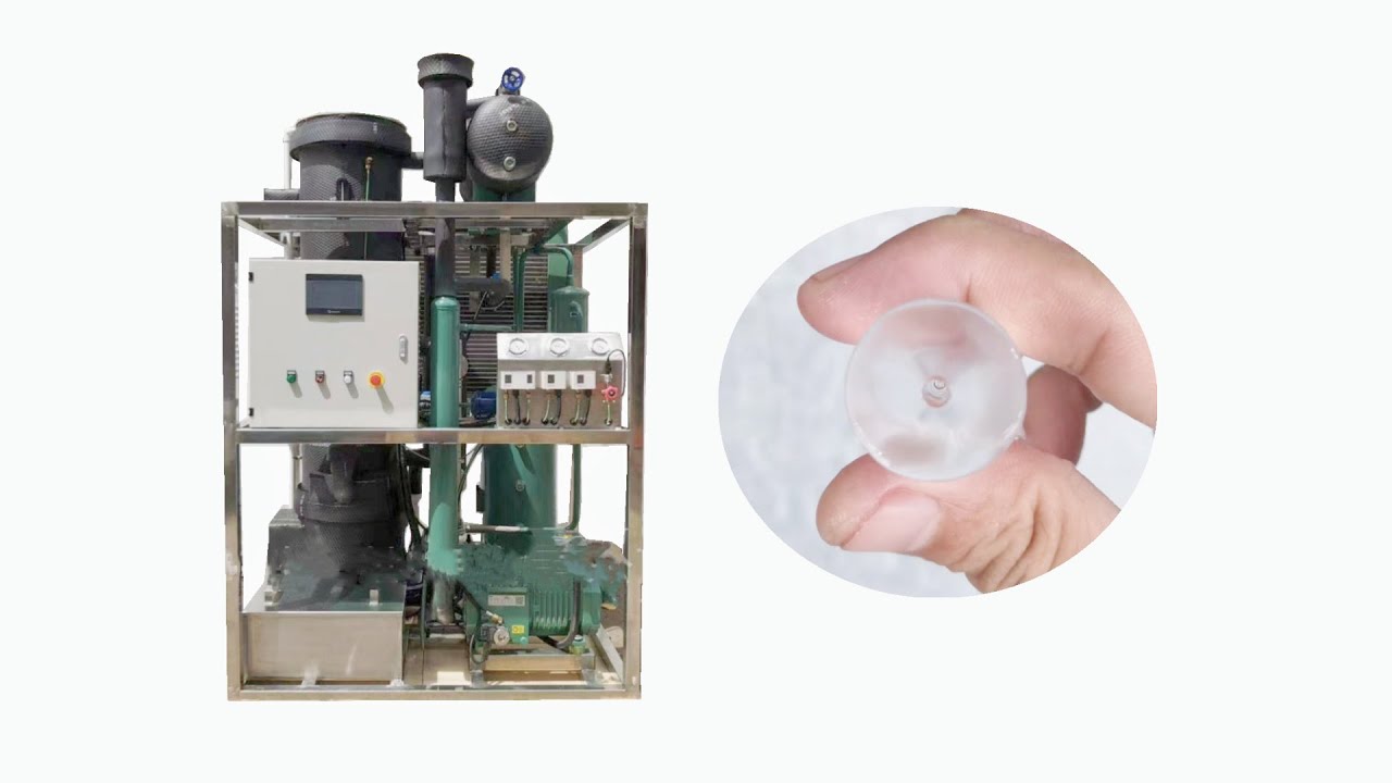 3T tube ice machine 22mm tube ice with air condenser bitzer compressor