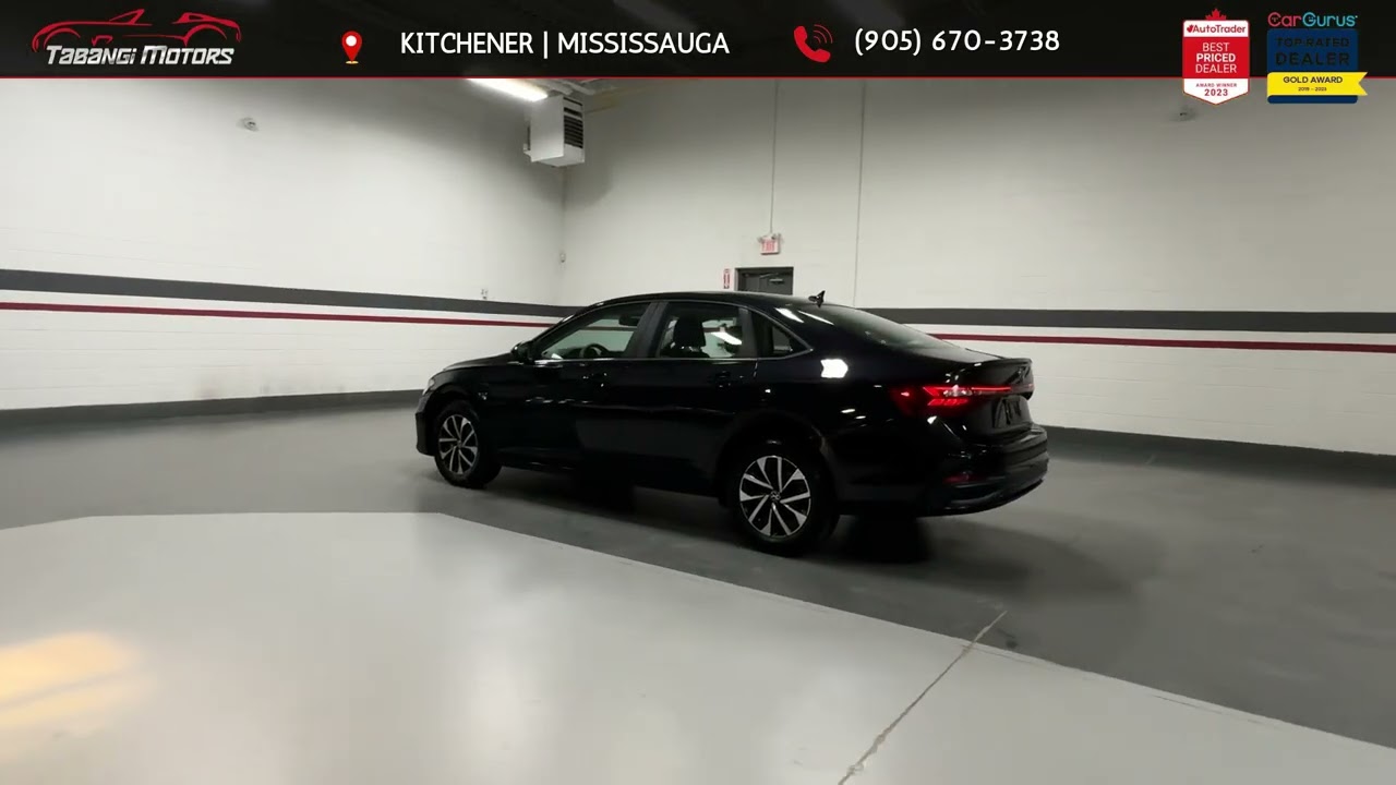 2025 Volkswagen Jetta Black 11846 KMs, Stock- 19286