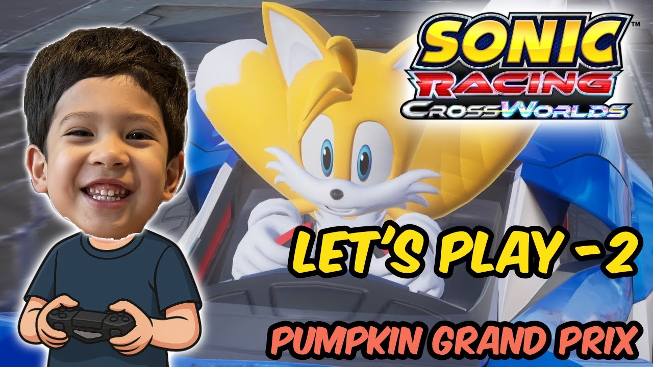 Sonic Racing Crossworlds, часть 2! Гран-при Тыквы на трассах Crystal Tracks, Ocean View и Pumpkin...