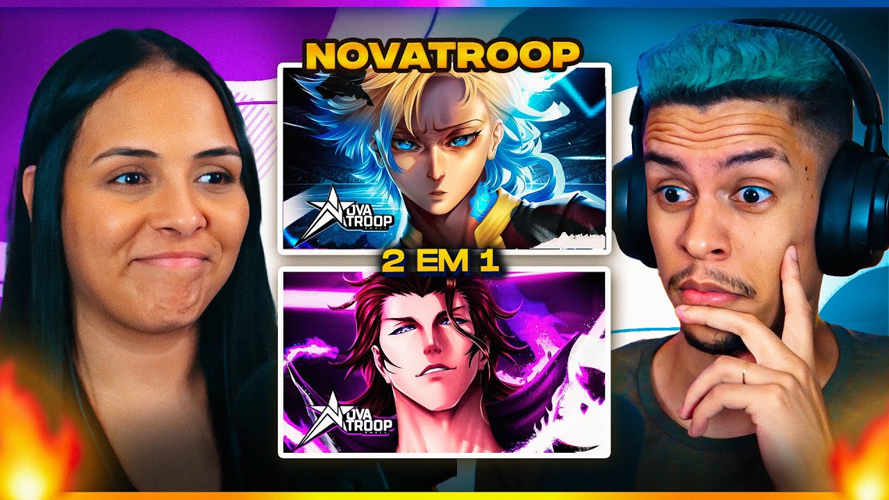 2 EM 1 NOVATROOP: Aizen (Bleach) + Michael Kaiser (Blue Lock) | [Casal Jounin React] 🔥