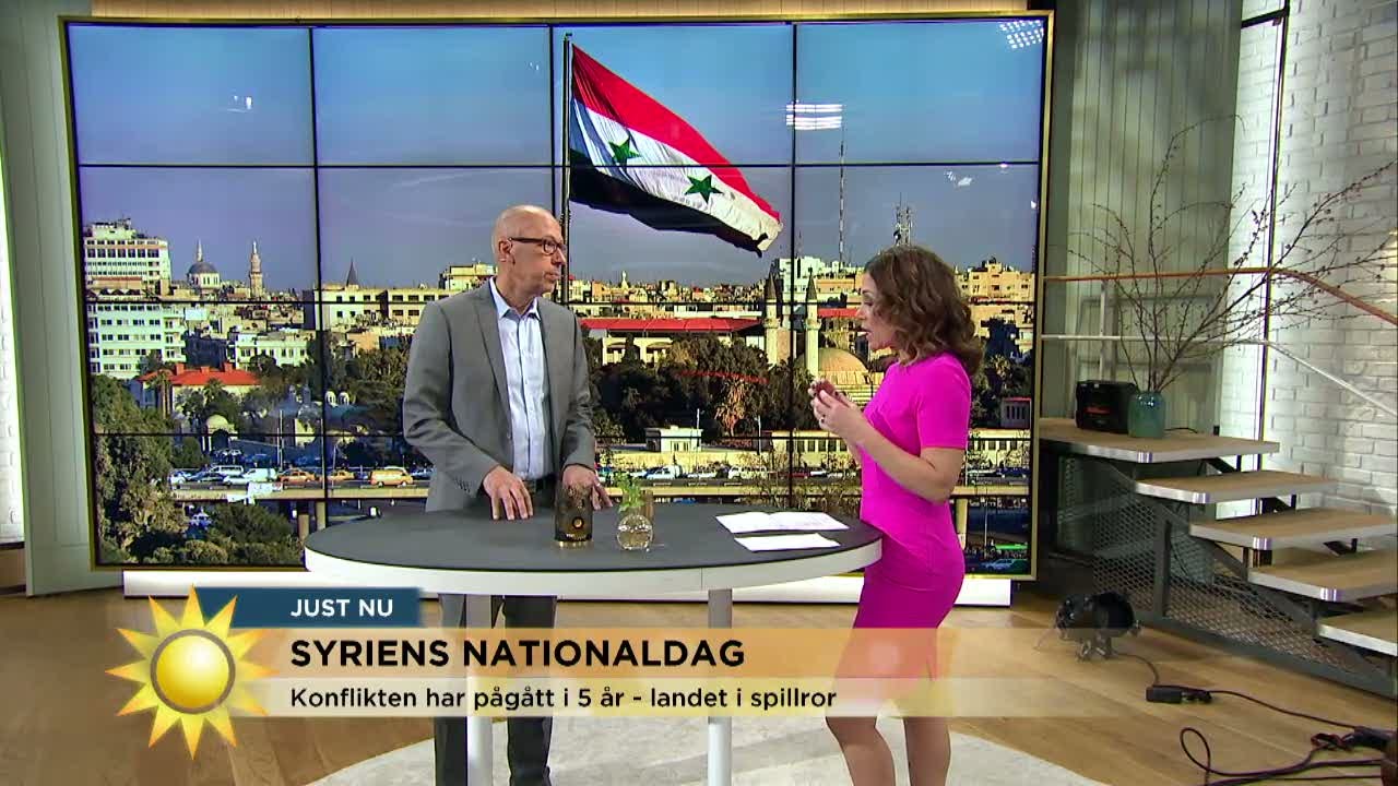 Syriens nationaldag - landet nu och då - Nyhetsmorgon (TV4)