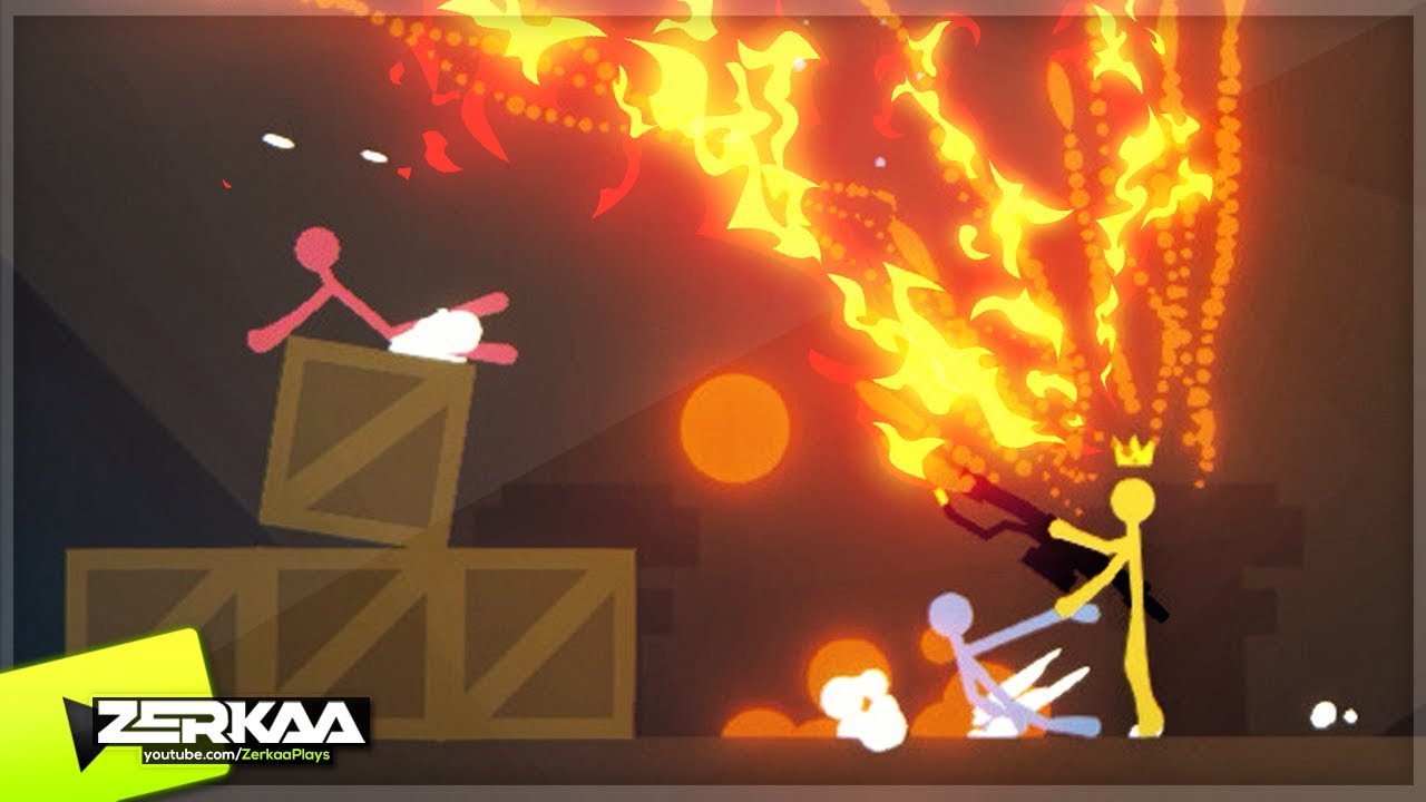 NEW STICK FIGHT LAVA GUN! (Stick Fight)